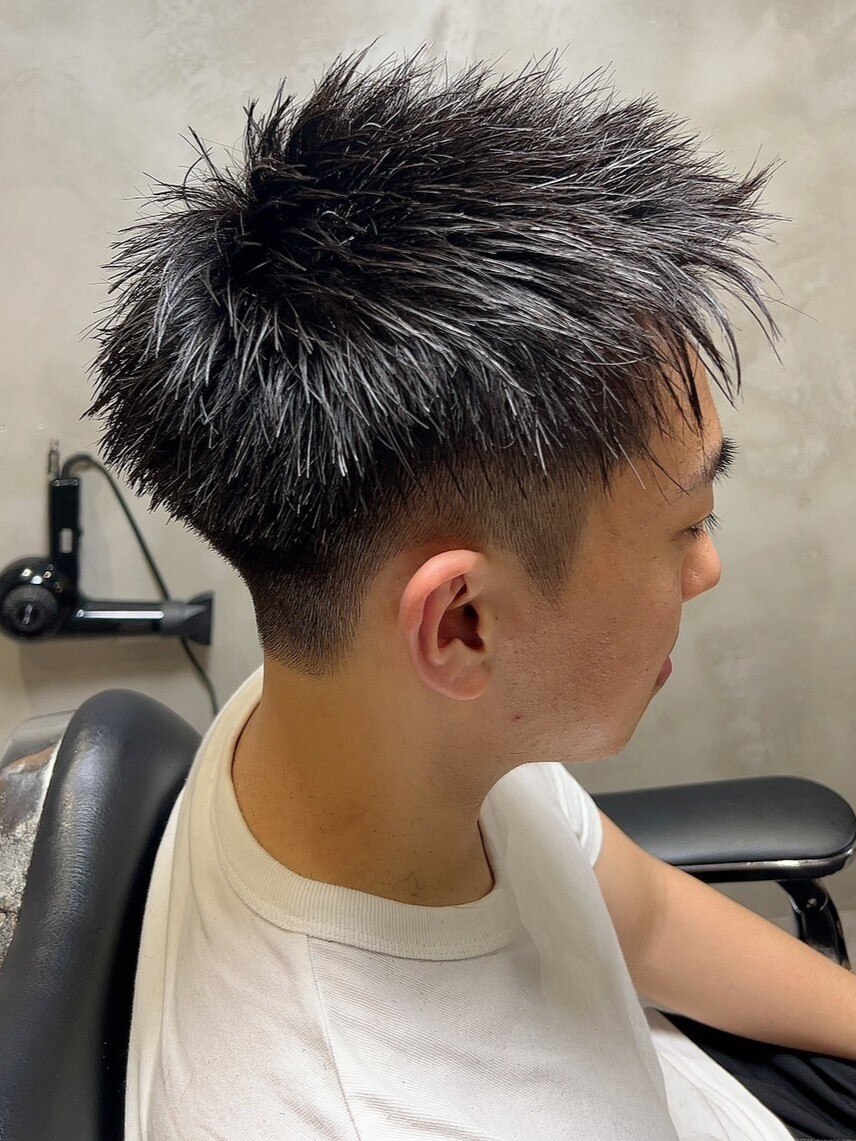 ベリーショート ツーブロック メンズ 10代/20代：L185624653