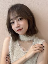 サンド ミュウ 横浜店(sand mieu)&nbsp;ベルボブ/結べるボブ/レイヤーボブ/グレージュカラー