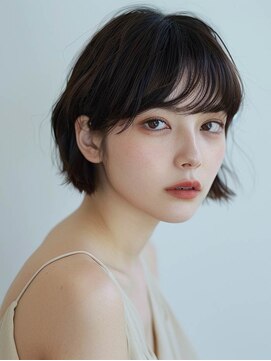 フレイムス 高崎(Frames) 20代30代40代ナチュラル耳掛けミニボブ