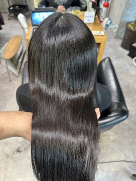 トクテ 吉祥寺(tokute) グレージュカラー/ボブウルフ/黒髪/ココアベージュ/縮毛矯正