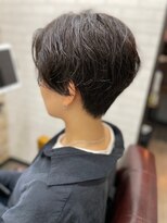 アトリエナガノ(atelier nagano)&nbsp;ショートボブ/ニュアンスカラー/センターパート/ブルージュ