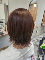 ハイレート ウニクス川越店(Hairate) [Sekiguchi] オリーブベージュ×外はねボブ