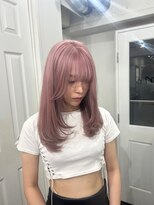 ゲーム 渋谷店(GAME)&nbsp;くすみピンクのやわらかロング