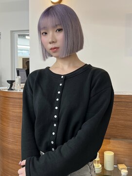 リヴ ウメダ(LIV umeda) ラベンダーベージュ/ブリーチ/ダブルカラー【梅田】