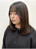 本厚木◎ミディアムレイヤー毛先ワンカール姫カットレイヤー前髪