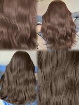 アマトウキョウスマートサロン(AMA TOKYO×Smart Salon)&nbsp;ヘーゼルベージュ　ブリーチなし　レイヤーカット　海外風