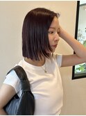 ナチュラルレイヤーボブ×ボルドーカラー^_^