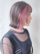 モリオフロムロンドン 原宿本店(morio from London)&nbsp;【morio原宿】外はねボブ インナーカラーピンク