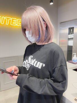 エイト 横浜店(EIGHT) ボブウルフ×多色カラー