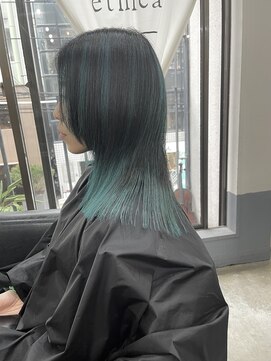エシカ(ethica) 【ethica_南船場】グリーンハイライト×ミディアムレイヤー