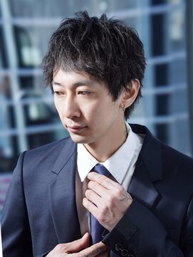 アルファ 新宿(alpha) ニュアンスパーマ/シャドウパーマ/メンズ/センターパート[新宿]