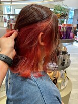 ヘアーザラブズラフズ オーガニカ 北九州(HAIR THE LOVES LAUGHS ORGANICA)&nbsp;レッドカラー/インナーカラー/トリートメント