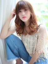 ヴィヴィ(VIVIE)&nbsp;ココアベージュオレンジブラウン小顔前髪質改善ハッシュカット