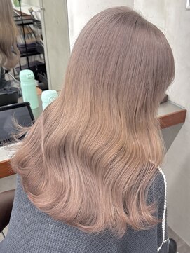 ニコ トウキョウ 渋谷(nico TOKYO) ミルクティーピンクダブルカラーピンクハイトーン韓国レイヤー