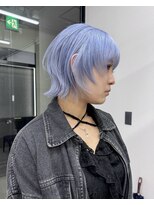 ゴートゥデイ 福岡大名Bellus店(GO TODAY)&nbsp;ショートウルフ/ショートカット/ウルフカット/水色カラー