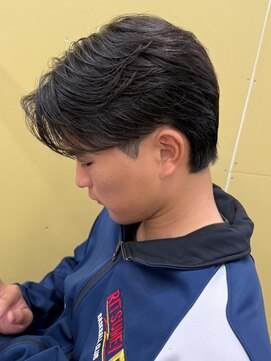 エルマーク 松山(L-MARK) マッシュヘア/黒髪/メンズカット/men's/フェザーパーマ