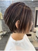 宇都宮ハンサムショートボブレイヤーカットハッシュカット韓国風