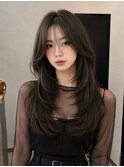 レイヤーカット/ハッシュカット/顔周りカット/髪質改善/韓国