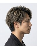 ハイライト金メッシュ