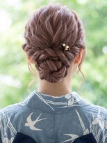 と和 巣鴨 【30代】アンニュイ・ツイストシニヨン×大人浴衣