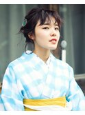 浴衣×ゆるっとヘアアレンジ