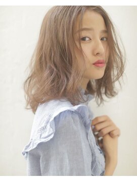 アフ(ahu) カット+髪質改善 ioLu カラー