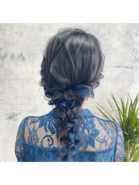 ラカシェット(la-cachette) インナーカラー編み下ろし