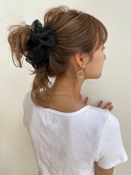 ノク(nok) ルーズアレンジ_くびれミディラベンダーカラー