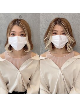 アフィーロ(ACHFILO) 20代30代大人女子　前髪エクステココアブラウン　韓国人風透け感