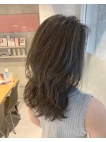 アイディール 心斎橋店(:ideal)&nbsp;20代30代40代透明感カラーセミロングおとなっぽレイヤースタイル