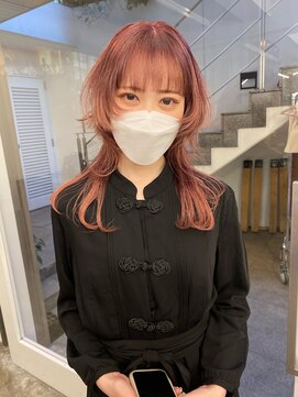 レコ 渋谷(LECO) カシスピンクのデザインウルフ