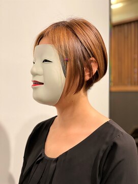 コマ(coma) 【coma中野】オレンジハイライト刈り上げ女子_ビタミンカラー