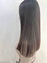 アンセム(anthe M) ツヤ髪ナチュラルグレージュ前髪カット髪質改善トリートメント