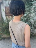 ショートボブ パーマ風