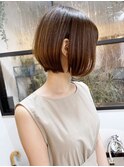 《knit銀座》大人可愛い20代30代40代ショートボブ丸み前下がり