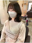 鎖骨上ミディアムくびれカット