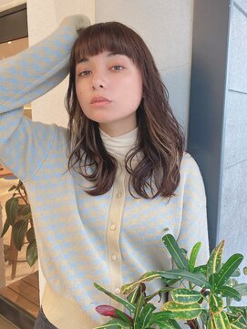 ルービック 豊中(Rubik's) イヤリングカラー/大人ナチュロブ×レイヤーカット