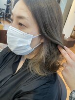 ライズ バイ レボ(RISE by REVO)&nbsp;大人可愛いココアベージュグレージュカラーボブウルフ黒髪我孫子