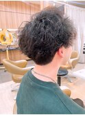 メンズマッシュパーマツイストスパイラルパーマニュアンスパーマ