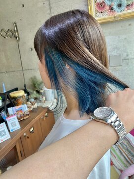 トト 船橋店(toto.) 黒髪/グレーベージュ/レイヤーロング/前髪パーマ[西船橋/津田沼]