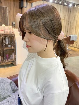 ヘアーデザイン アルエ(HAIR×design ARUE) 【顔周り似合わせカット】【ブリーチなしダブルカラー】