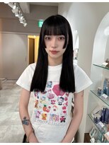 ボタン ハカタ(VOTAN hakata)&nbsp;【柿本真優】姫カット/黒髪ヘア/顔まわり/ぱっつんスタイル