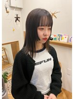 メク(meku)&nbsp;ぱつっとカットとインナーカラー＊