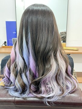 ランプ(Lamp) ユニコーンカラー/インナーカラー ビフォアー&アフター