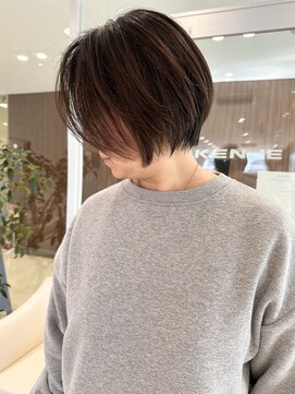 ケンジ 洋光台(KENJE) ゆとりショートボブ×ショコラブラウン　style by田爪【洋光台】