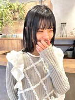 ディッセンバー 渋谷(December)&nbsp;【December】冬モテカラー×ブリーチなし透明感グレージュ◎