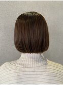 パッっと切りっぱなしボブ
