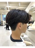 メンズカット/センターパート