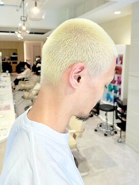 ミズチャーム(Ms.CHARM) メンズ/ブリーチカラー/ハイトーン/ホワイト