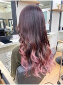【kanon松戸】青木優歩　淡めピンクのグラデーションカラー